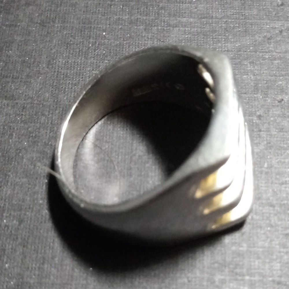 SLITTED STERLING SILVER/925 RING - Picture 3 of 4